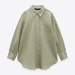 Zara new shirt green size M